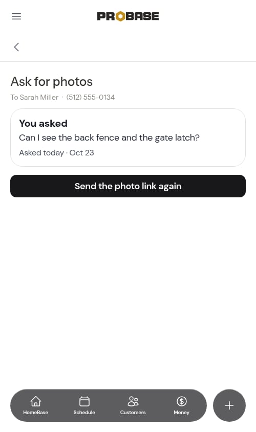 The re-send surface