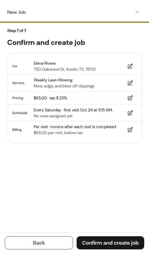 The confirm receipt
