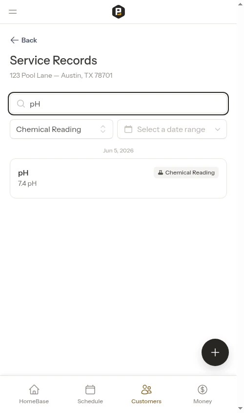 Combined type and search