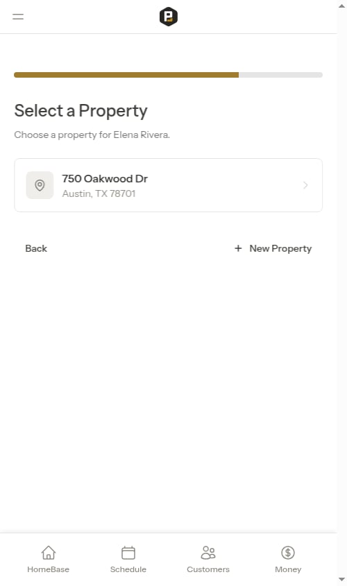 Property step