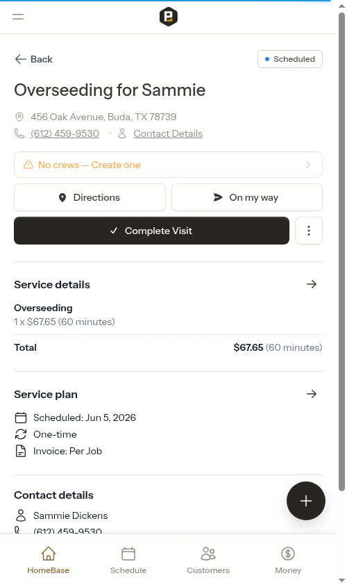 Next stop detail page