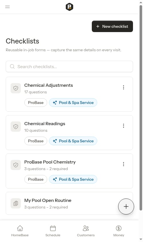 Checklists library