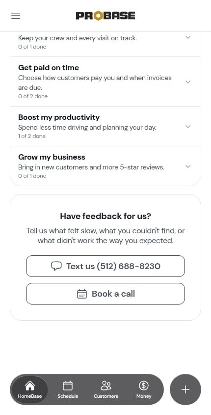 The Talk to Us card