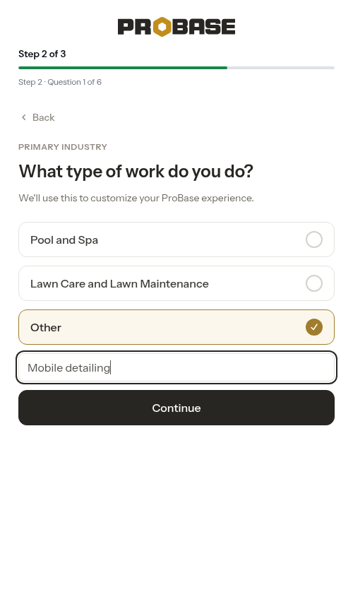 Other industry reveals a text box
