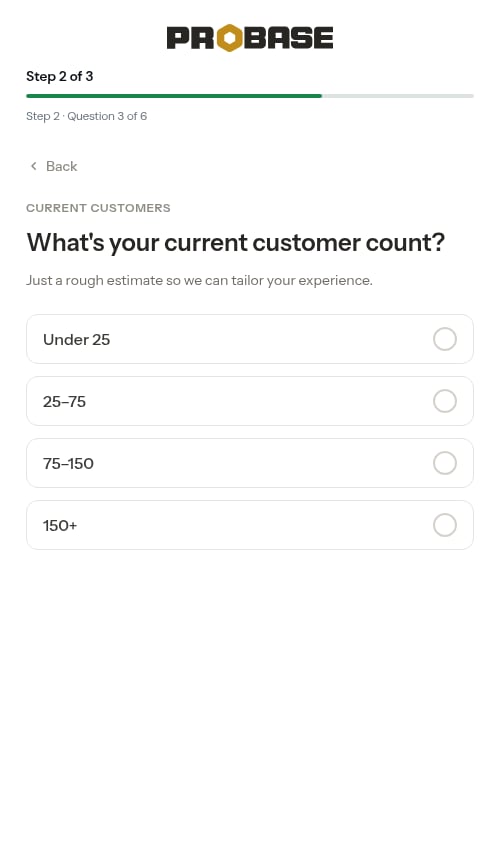 Customer count question