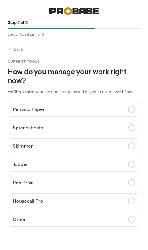 Current tools question