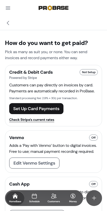 The cash card with This is how I get paid