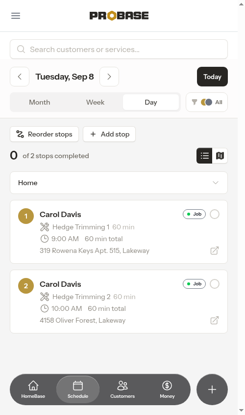 View toggle stays responsive after switching to map view