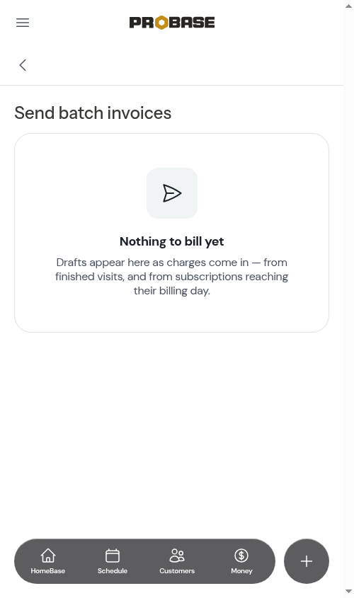 Nothing to bill yet