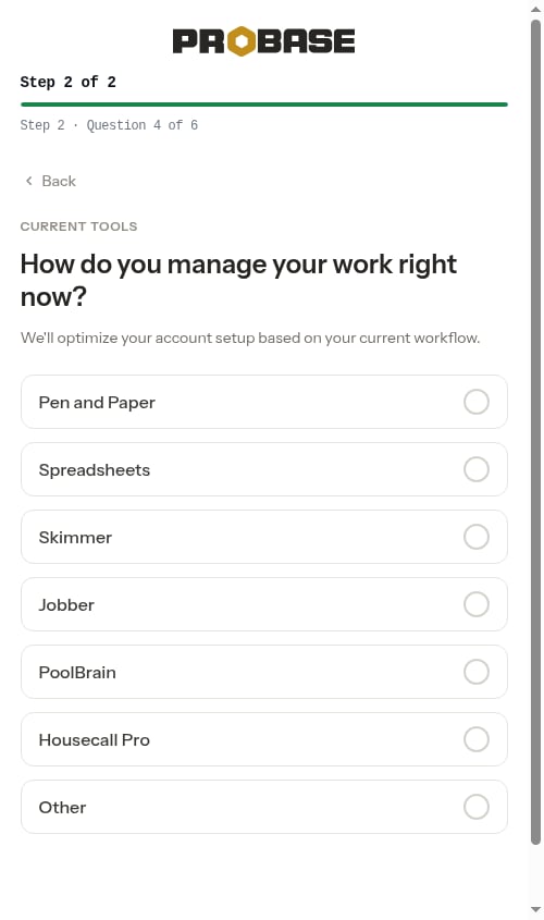 Current tools question