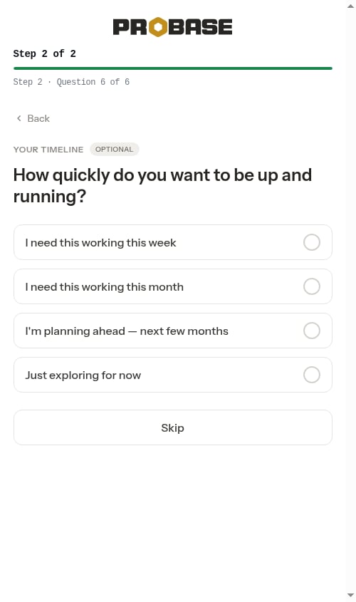 Timeline question