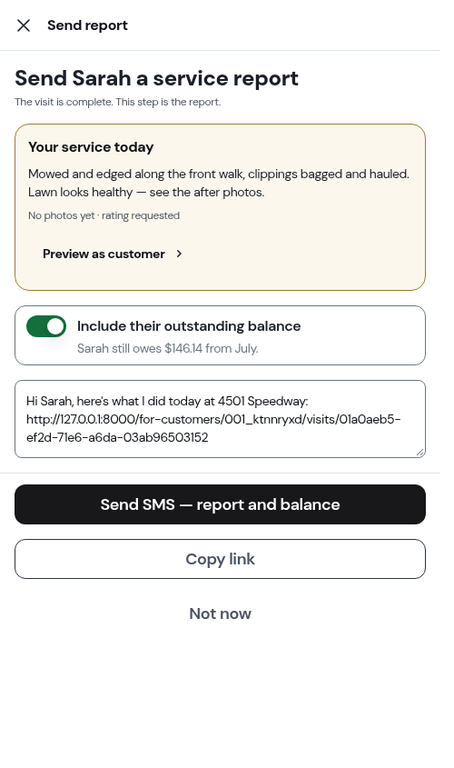 The outstanding-balance form of the switch