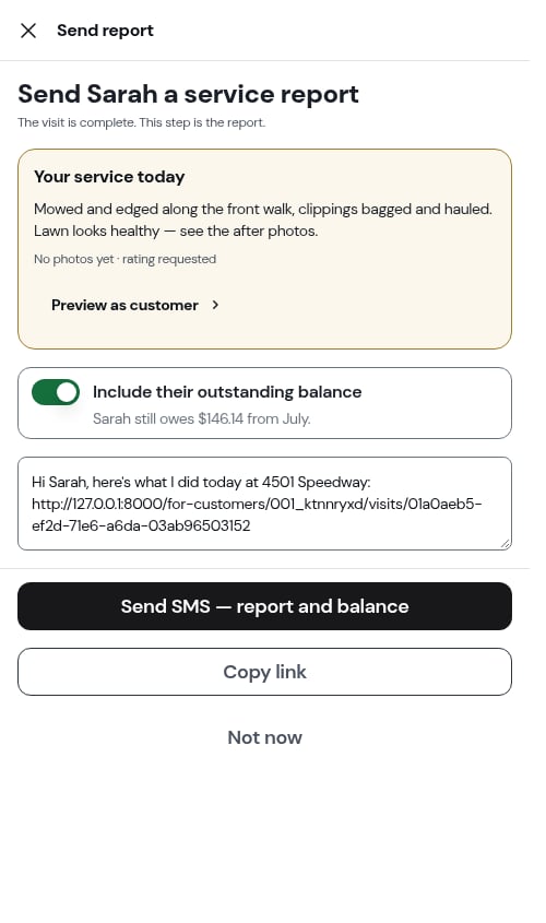 The outstanding-balance form of the switch