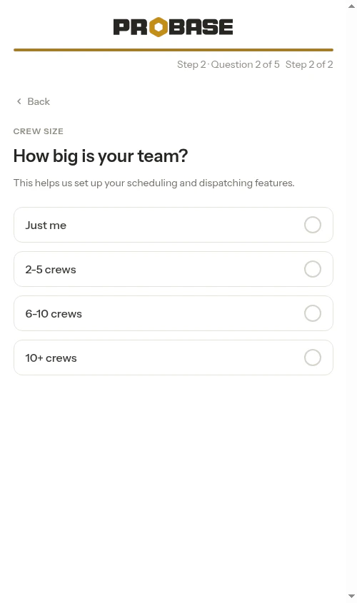 Crew size question