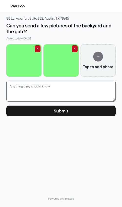 Two photos staged from a single pick
