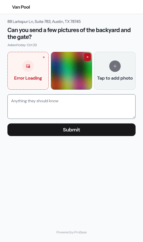 An iPhone photo staged beside a full-size camera shot, one tile unable to preview