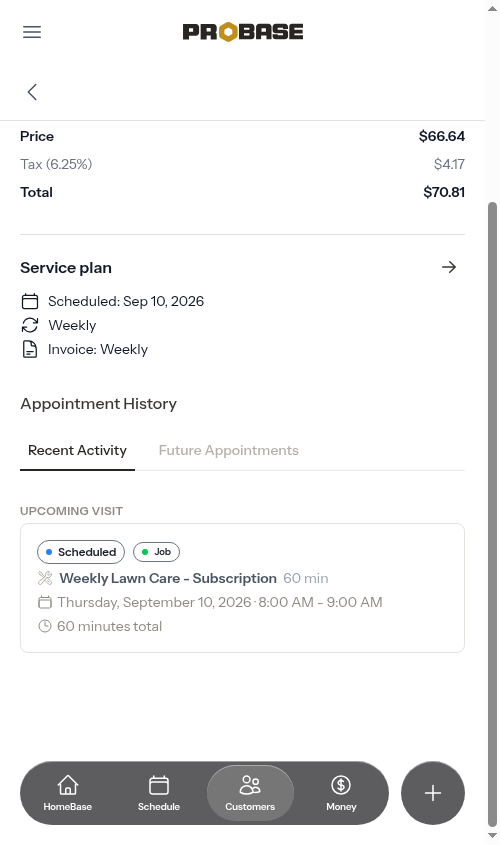Cancelled service