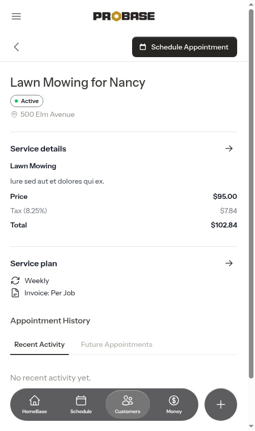 Change pricing completed