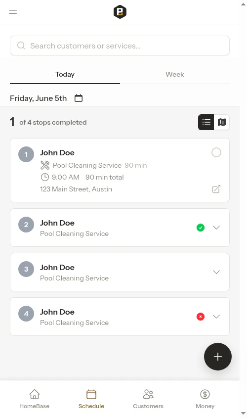 Calendar overview