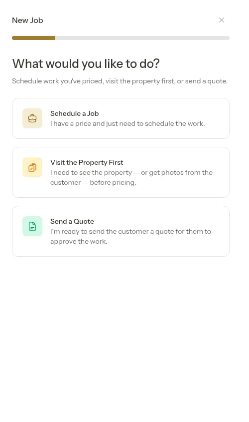 Job modal over the dashboard
