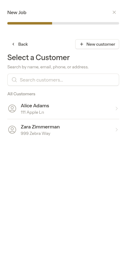Customer step