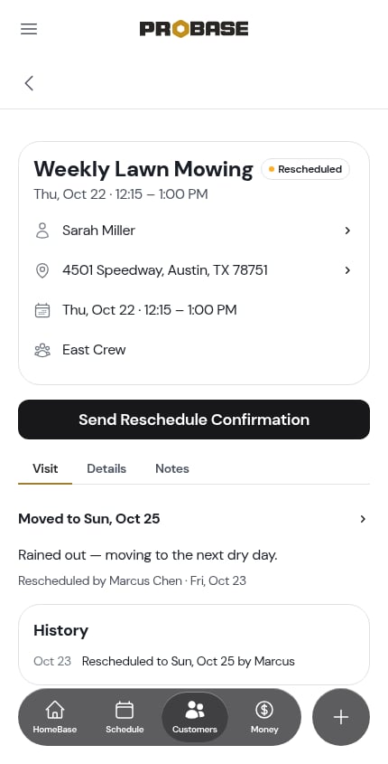 The Moved to lead on a rescheduled visit