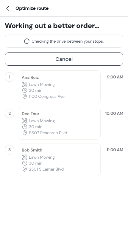 Working out a better order