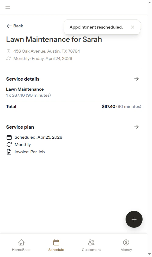 Original now rescheduled