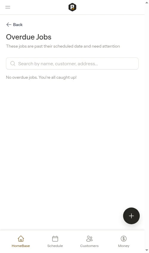 Empty overdue list after resolving all items