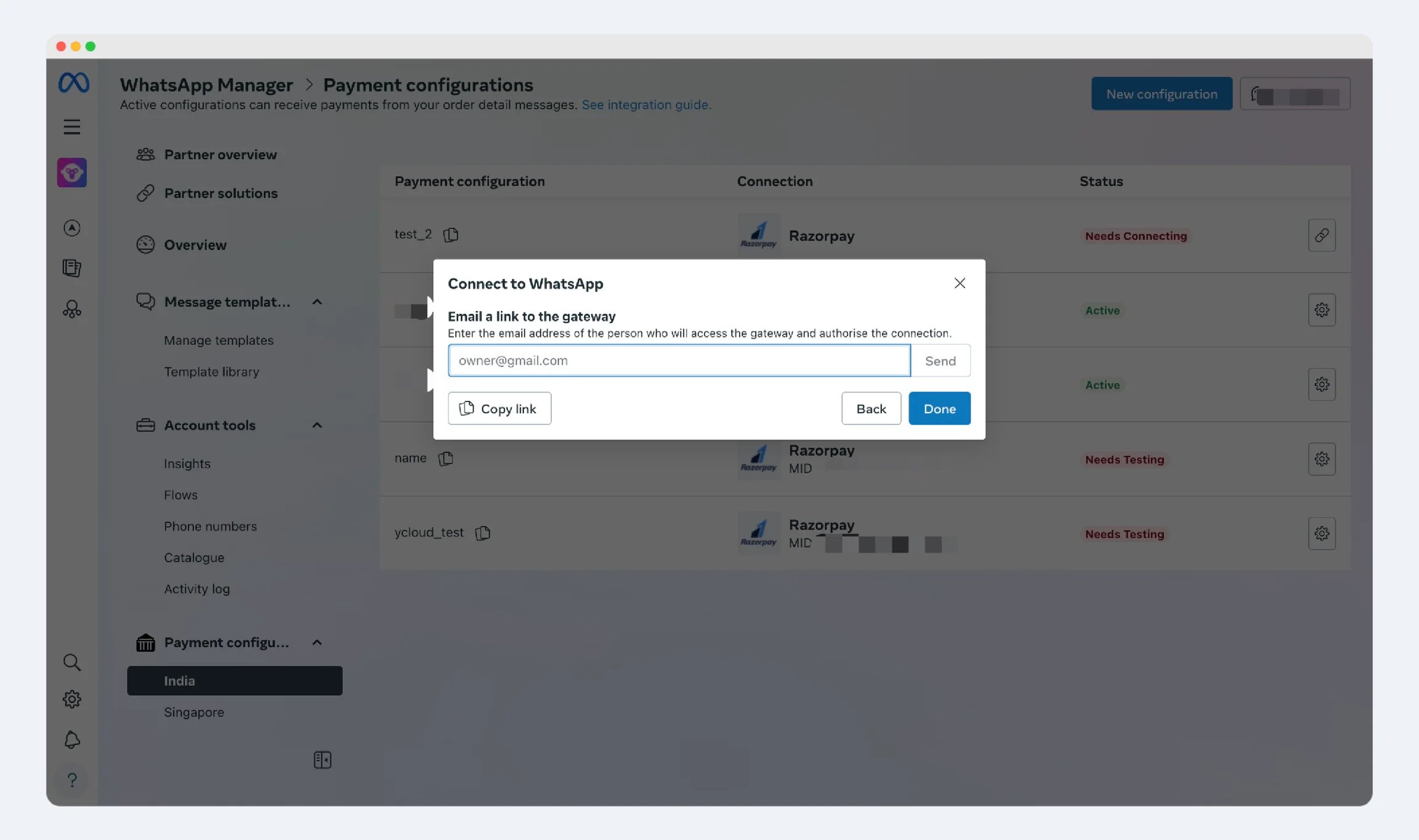 YCloud product screenshot
