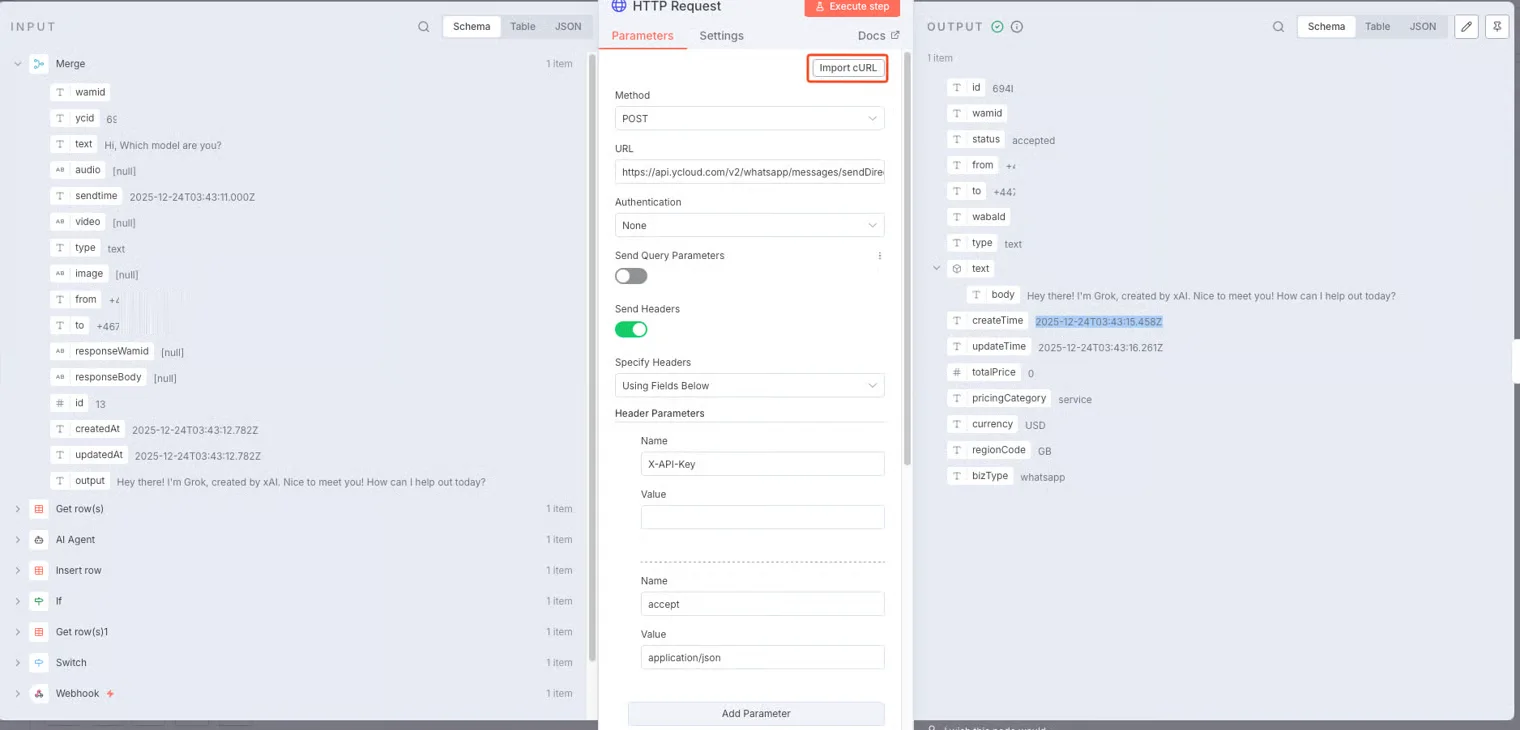 Captura de pantalla del producto YCloud