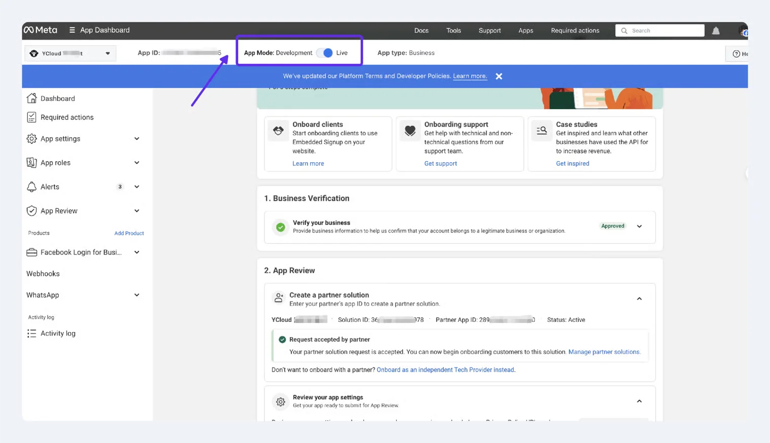 Captura de pantalla del producto YCloud