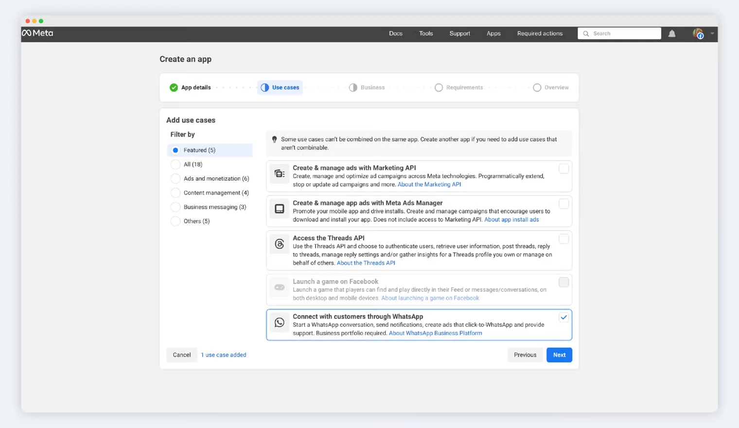 Captura de pantalla del producto YCloud