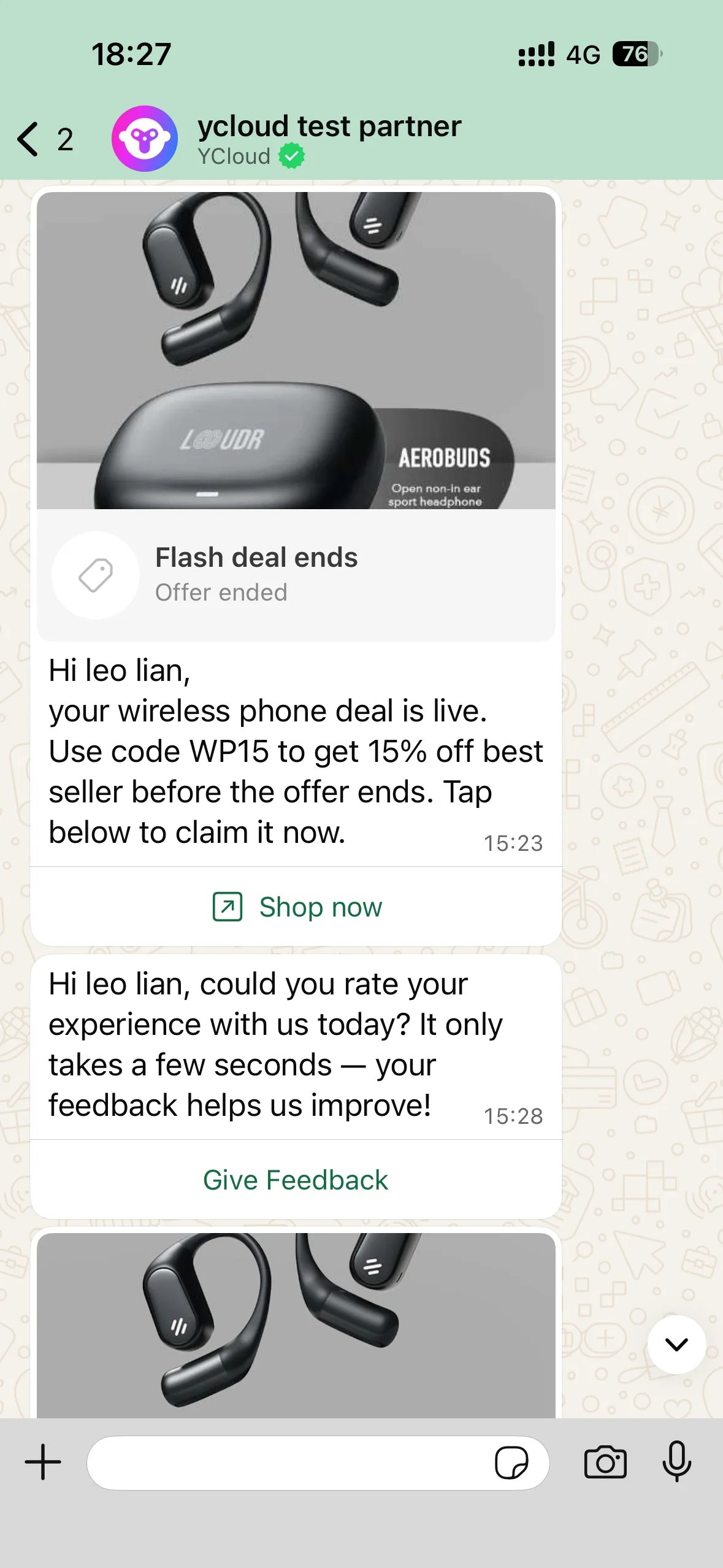 Expired offer example