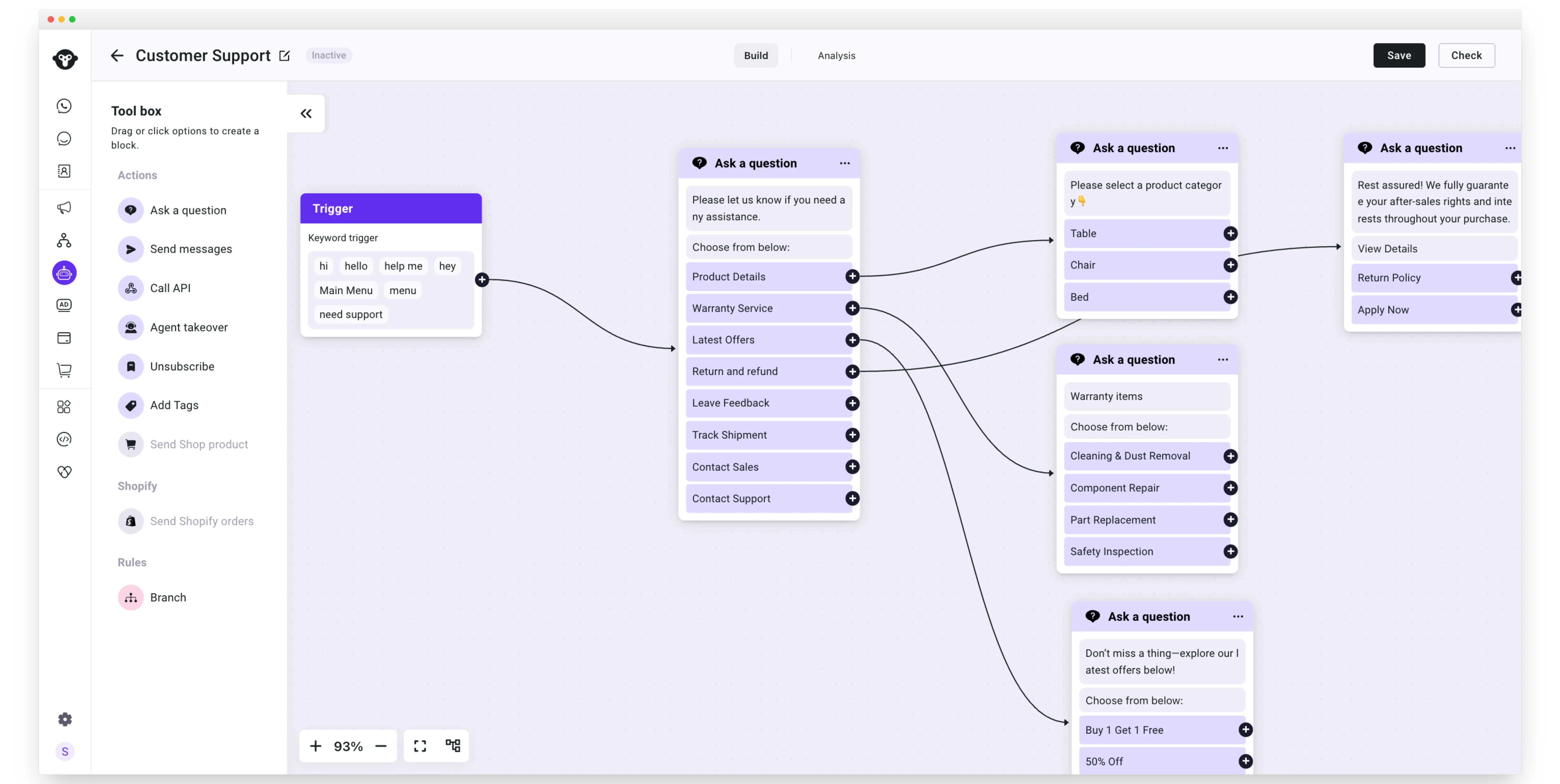 YCloud product screenshot