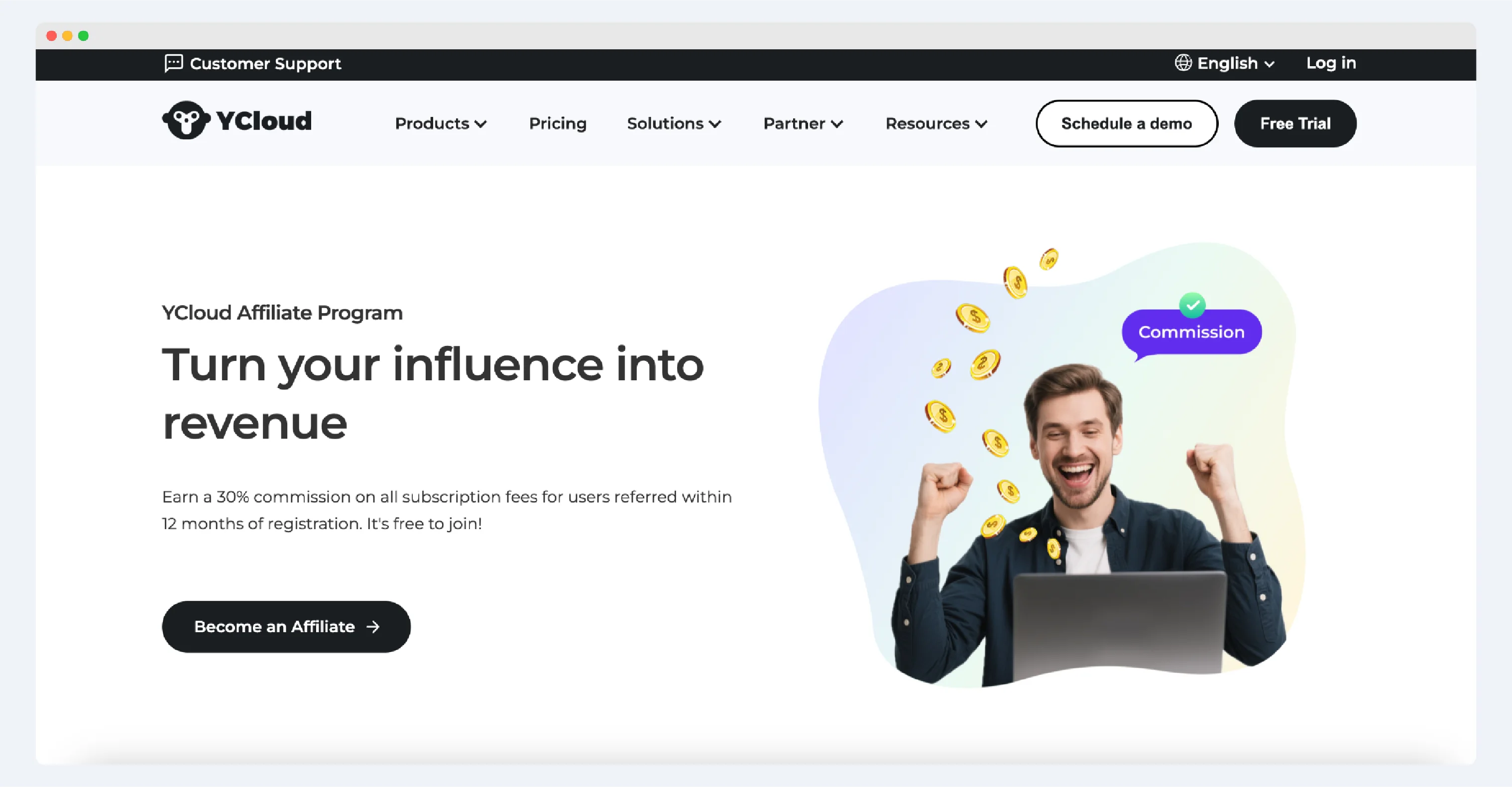 YCloud product screenshot
