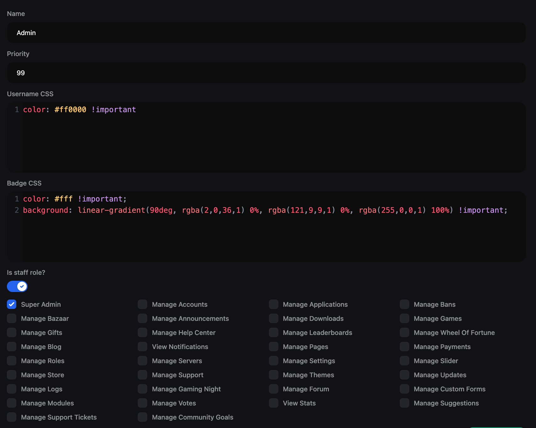 Roles - LeaderOS Documentation