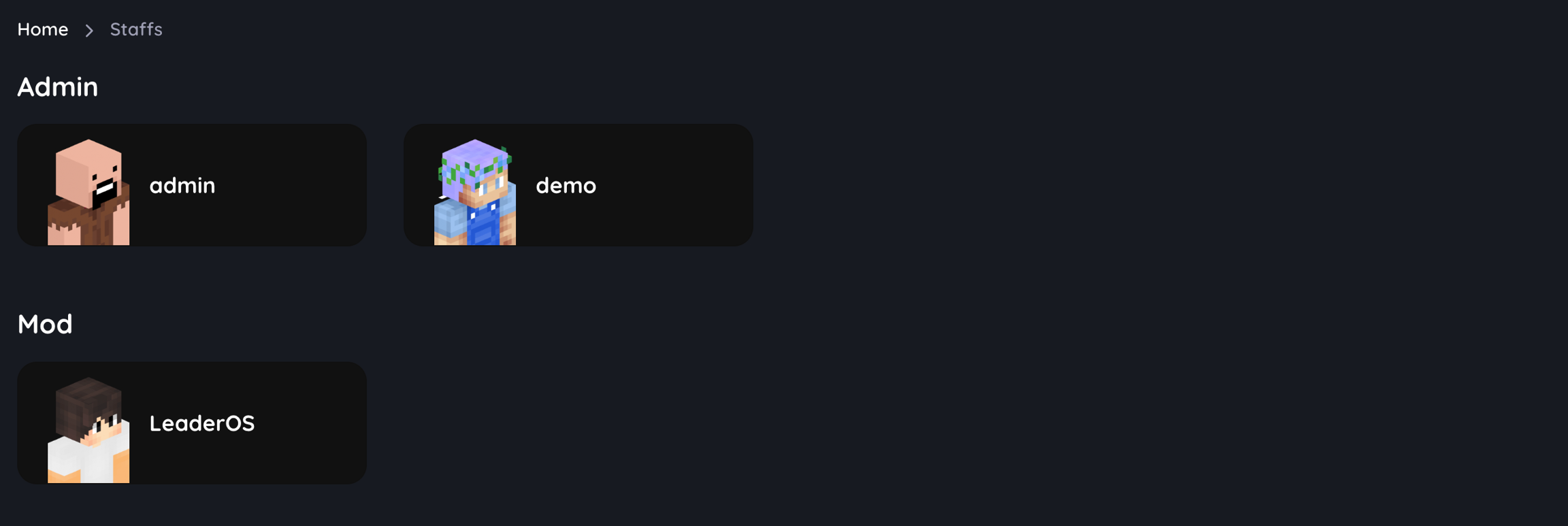 Staff - LeaderOS Documentation