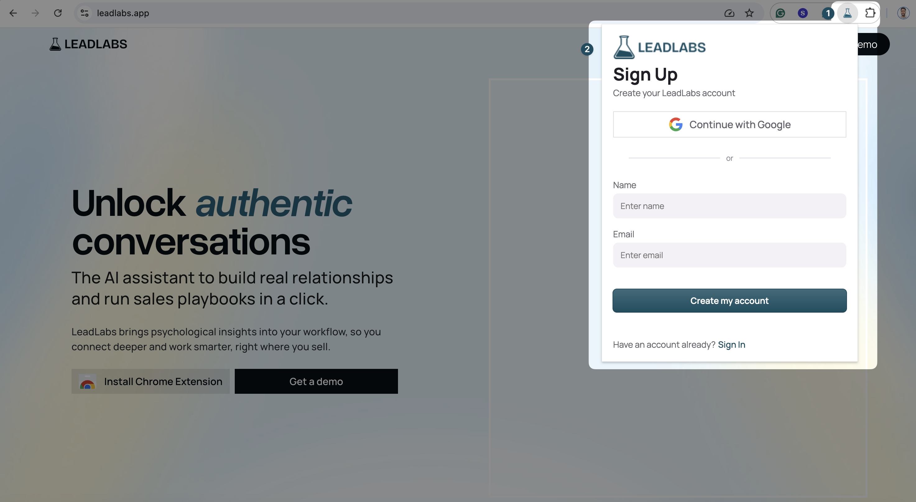 Signup SS Pn