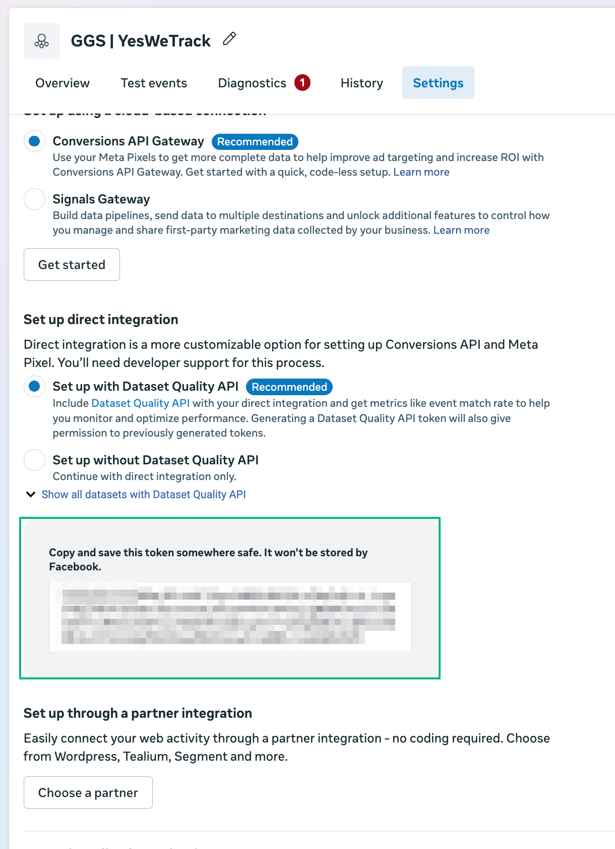 Generate Meta access token