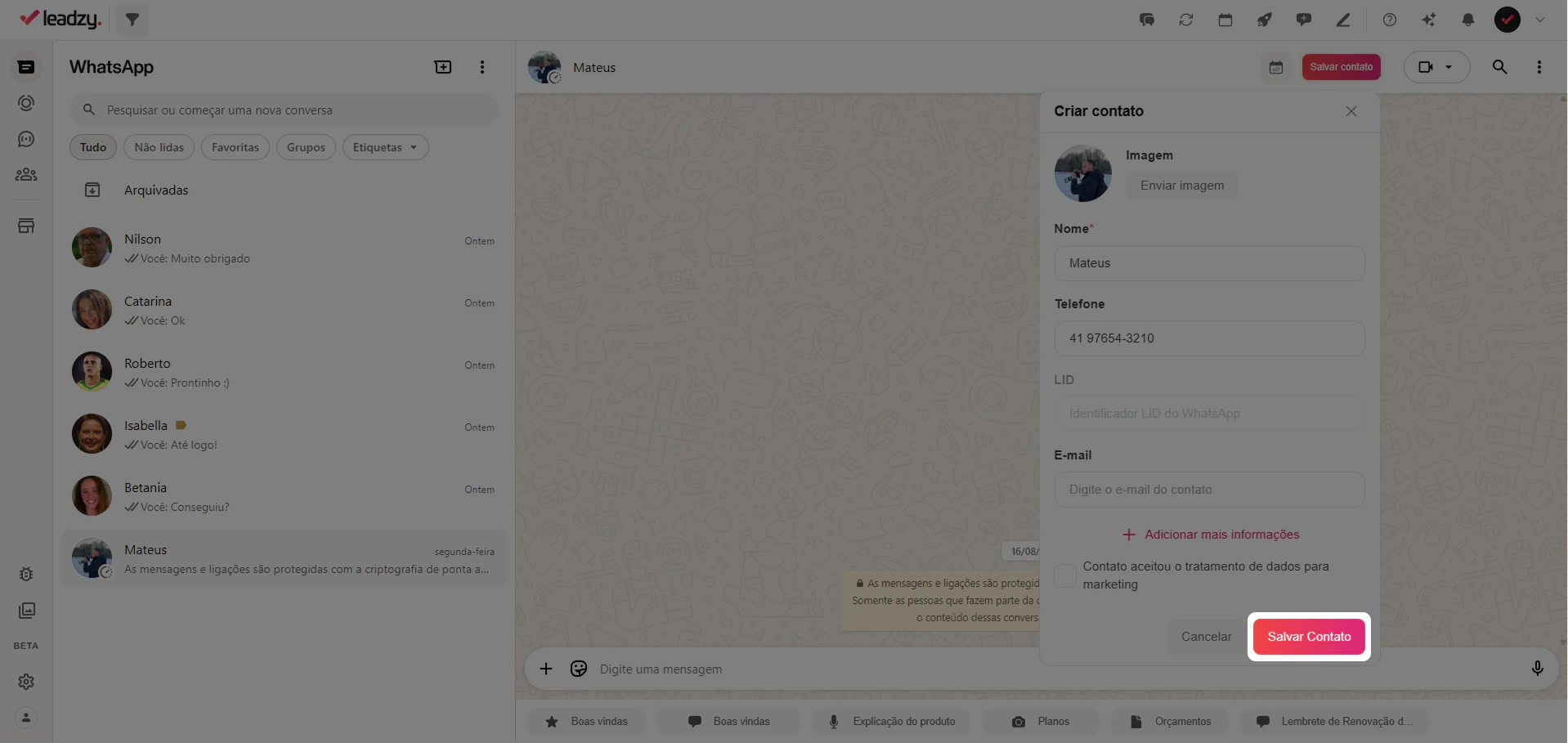 Adicionar Extensão