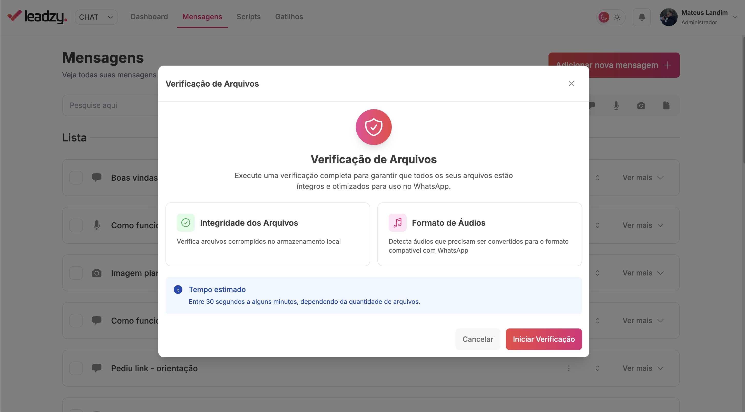 Verificação de Arquivos