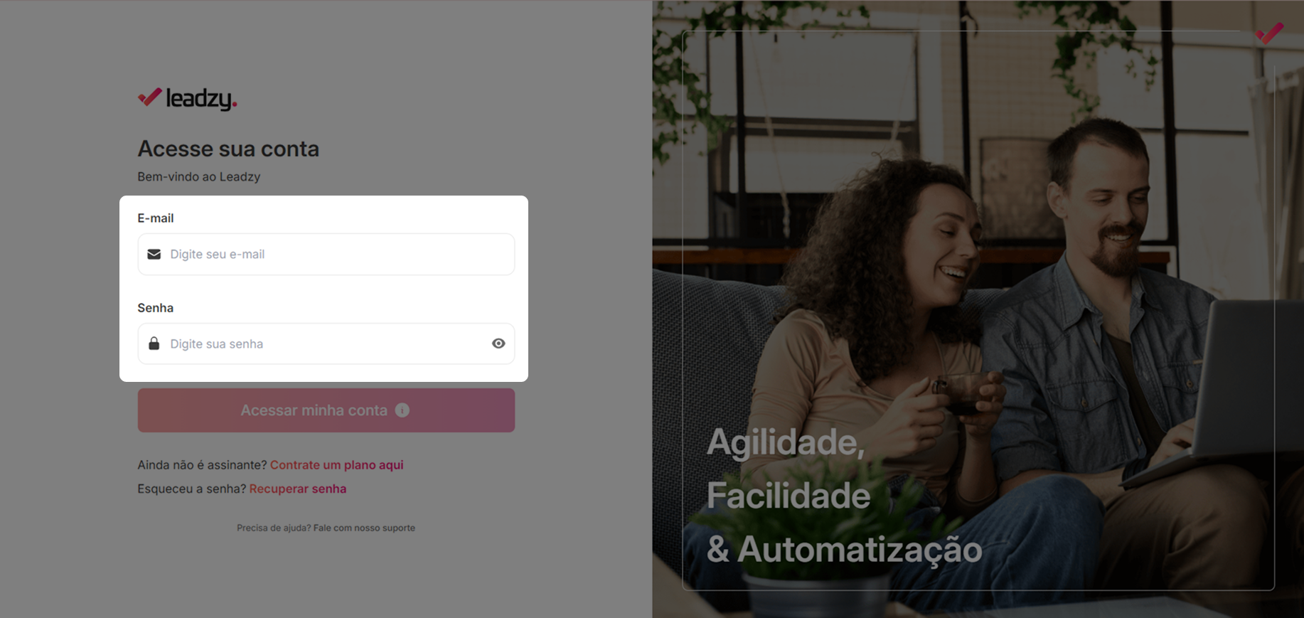 Login Email Senha