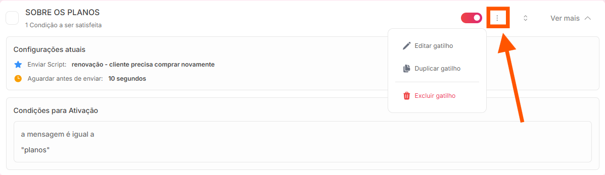 Gatilho Configuração2