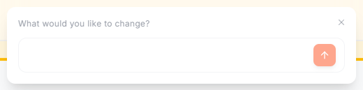 The blueprint-level AI prompt bar with no scope indicator