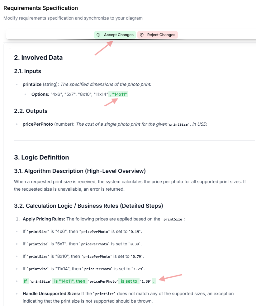 Apply in Specification