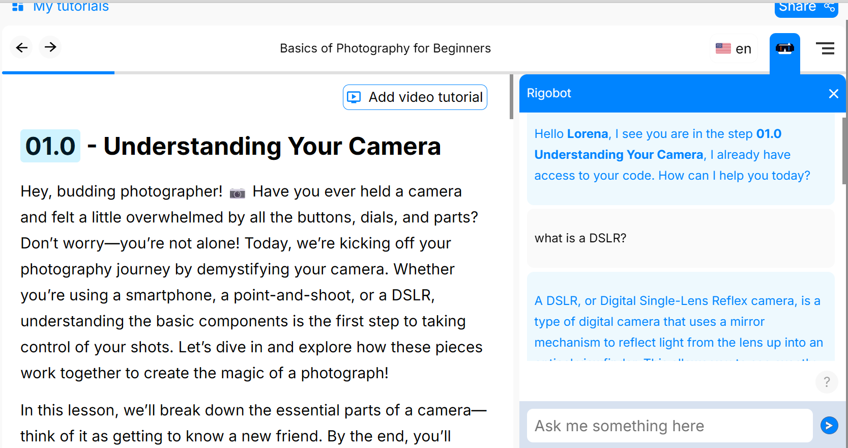 Rigobot side panel example