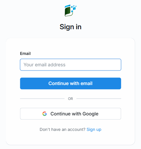 LedgerSync sign-in page