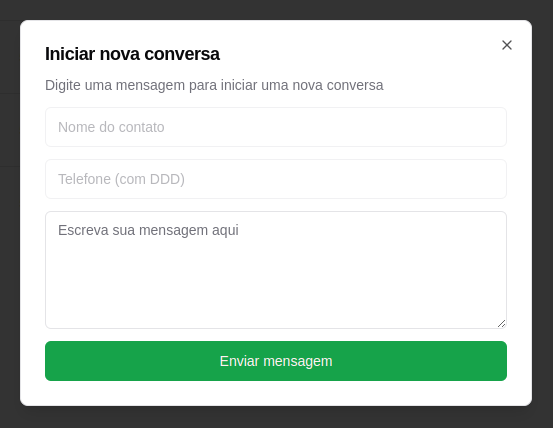 imagem de iniciar uma nova conversa