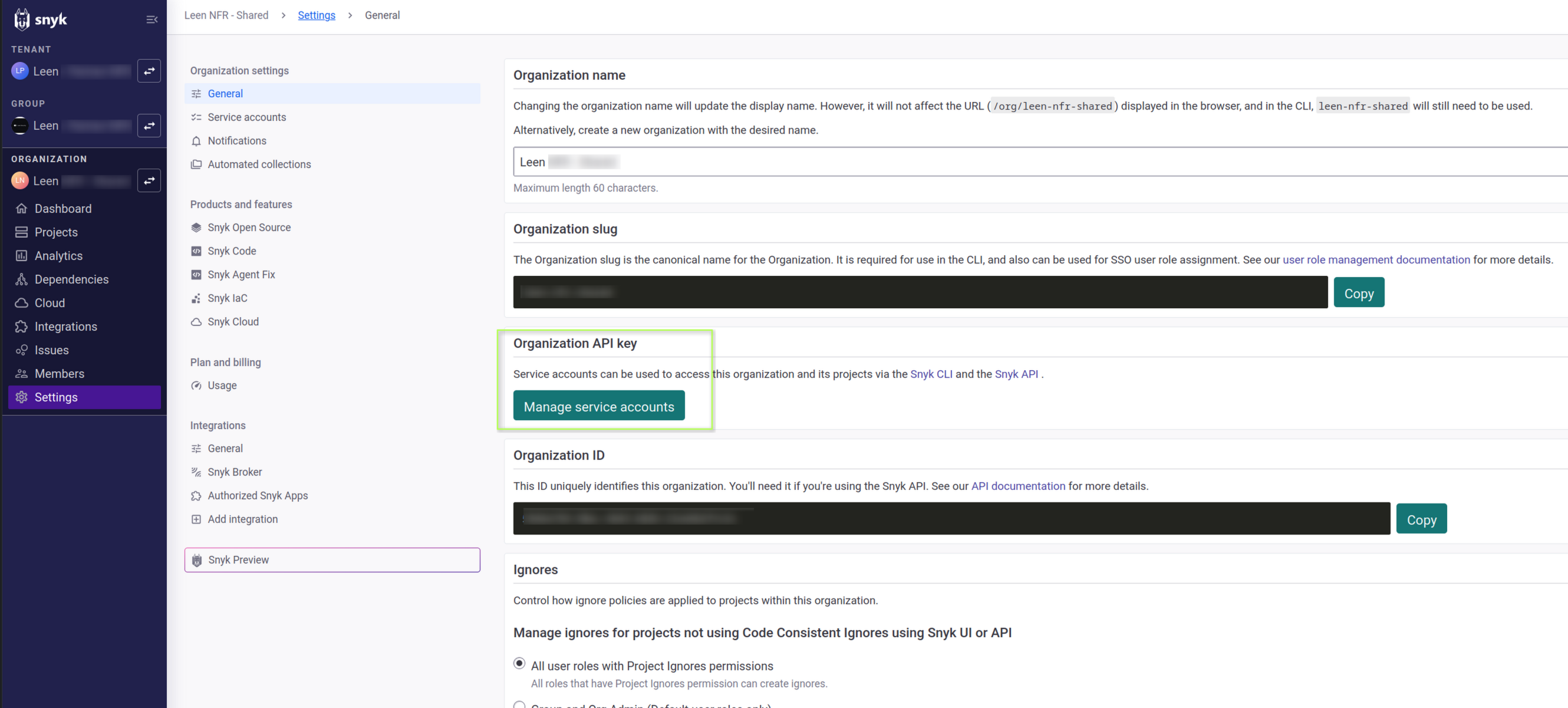 snyk-manage-svc-account